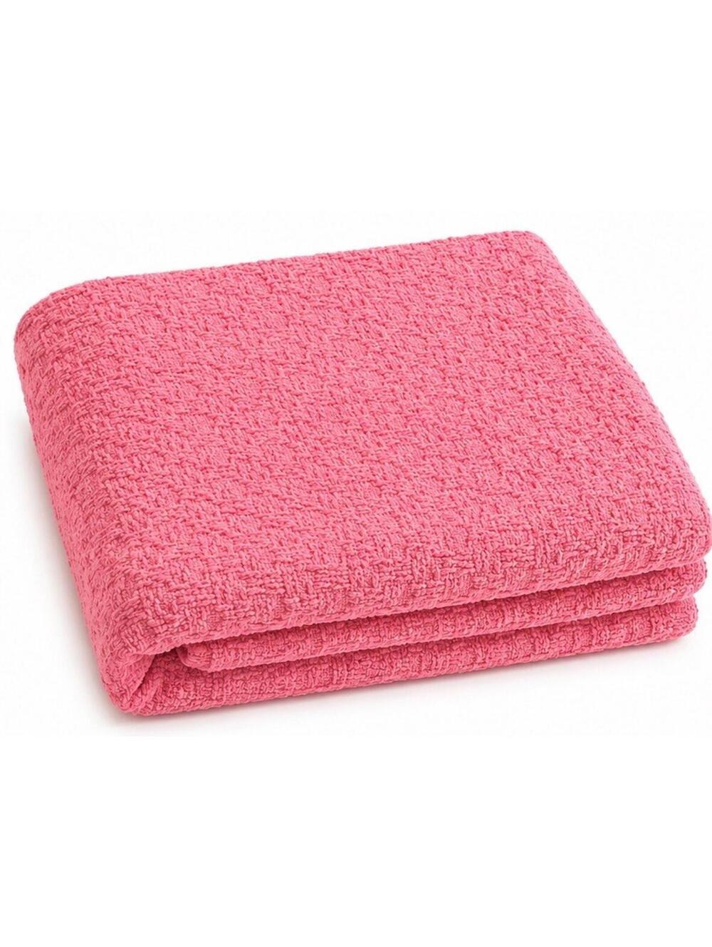 Vintage Pink Home Collection Cotton Blanket Full Queen 88x86 Textured Thermal